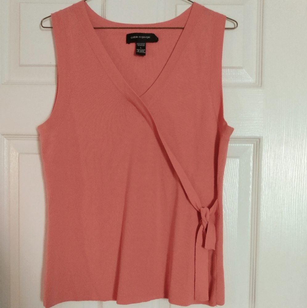 Cable and Gauge sleeveless top